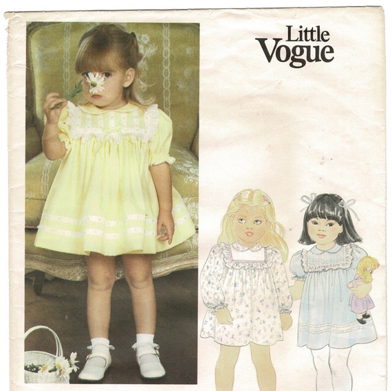 SEWING PATTERNS Paper Pattern Printed pattern DOUBLE BREASTED DRESS for BABY