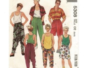 UNCUT McCalls 5308 Boy Sewing Pattern, Shirt, Pants, Shorts, Stretch-Knit TankTop, Size 3-4-5 Vintage