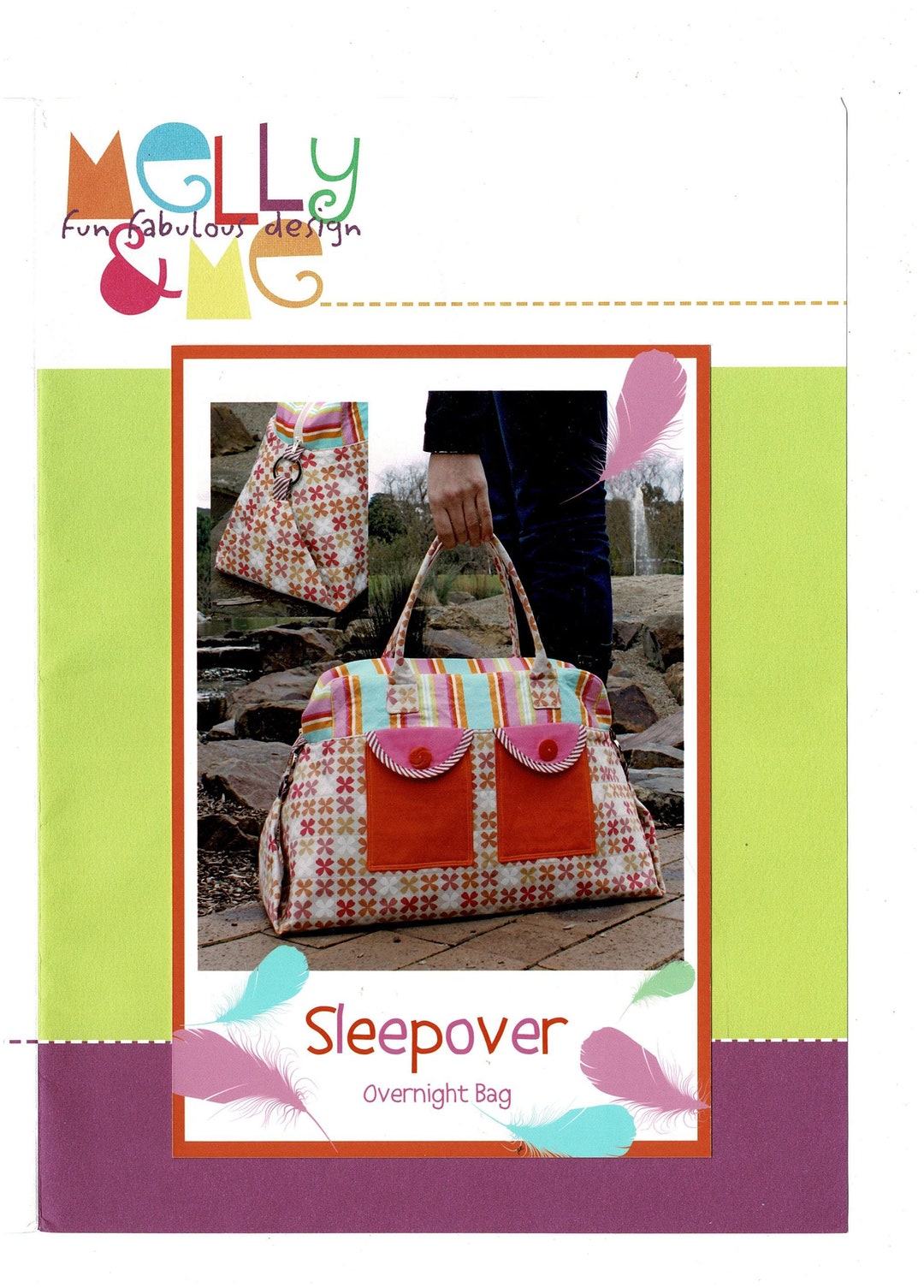 Overnight Bag Sewing Pattern Sleepover Carry All W/ Pockets Etsy