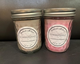 Scented soy candle