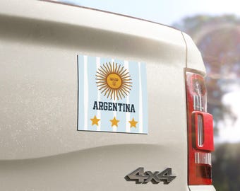 Argentina Sun Flag car magnet | Argentina car magnet, soccer decal