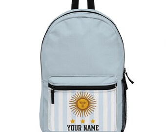 Argentina Backpack Sun of May School Bag Argentine Travel Backpack Soccer Fan Laptop Backpack Student Gift