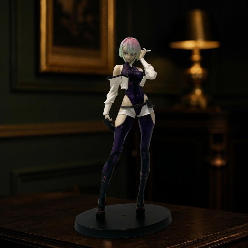 Figura de Lucy de Cyberpunk Edgerunners, 17 cm, PVC premium, figura de anime, estatua de colección, Netrunner Hacker imagen 6