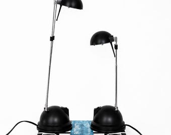 Ikea Espressivo Adjustable Desk Lamp | Black Task Lamp | Modernist Office Lighting | Retro Reading Light