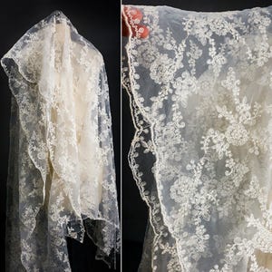 Kwiatowy haft koronkowy materiał w stylu vintage, tkanina z falbankami, tkanina na suknię ślubną, materiał na rzęsy, wieczorowe sukienki DIY, kostiumy, ręcznie cięte na wymiar