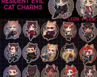 Resident Evil Cat Charms