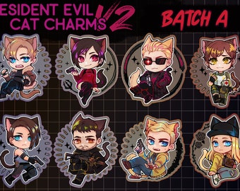 Resident Evil Cat Charms V2