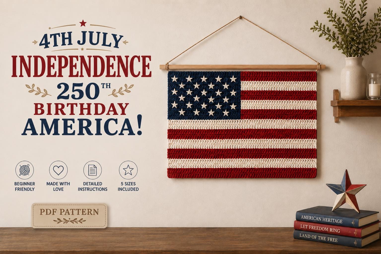 30 American Flag Crochet Patterns to Show Your Patriotic Style 18 Bundle American Flag Crochet Pattern PDF | Patriotic Keychain | 4th of July Independence | Beginner-Friendly Amigurumi