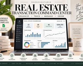 Real Estate Transaction Management System Spreadsheet Pipeline Deposits Contingency Closing Calendar Task Tracker Template Google Sheets