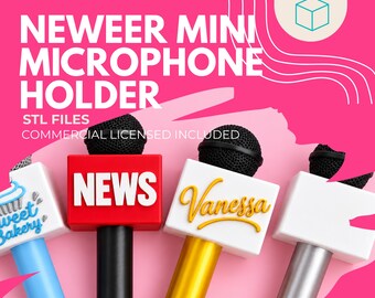 Mini-Mikrofonhalter (STL-Datei) für NEEWER cm28, cm28 Pro, cm26 MX & cm26 Pro | 3D-Druckdateien | Kommerzielle Lizenz inklusive