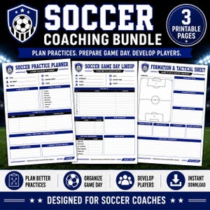 Planificateur d'entraînement de soccer à imprimer | Feuille de composition d'équipe et de formation pour le jour du match
