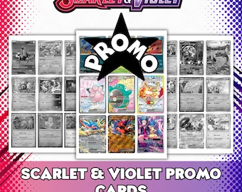 Scarlet & Violet: Promo Cards Binder Placeholders | Colored + B/W Versions + Checklist | SVP Black Star Promos | Pokémon TCG Download
