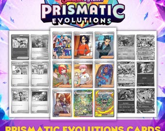 Scarlet & Violet: Prismatic Evolutions Printable Master and Complete Set Binder Placeholders + Checklist (Digital Download)