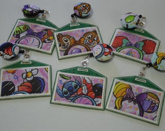 Mouse Ears Badge Holders with Free Badge Reel