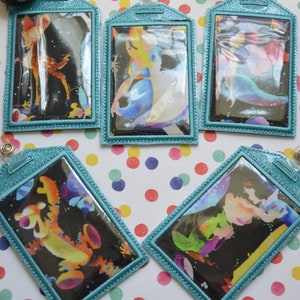 Silhouette Characters Badge Holders with Free Badge Reel