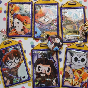 Wizardly Characters Badge Holders with Free Badge Reel