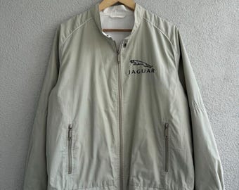 Vintage Jaguar broderad hel dragkedja