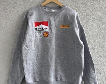 Vintage Marlboro Vodafone Pirelli Sweatshirt Racing Vintage Size M