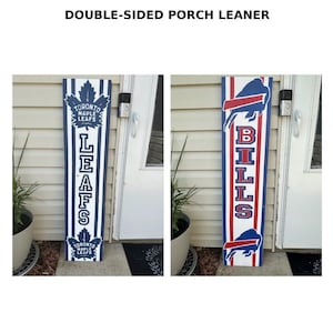 Custom Double-Sided Sports Porch Leaner | Personalized Team Sign | Football, Baseball, Basketball & More