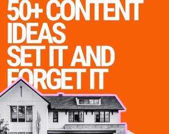 Idee per contenuti social media per mediatori creditizi / Guida al marketing immobiliare basato sull'intelligenza artificiale (download digitale)