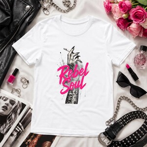 Rebel Soul Shirt Tattoo Art Graphic Tee Comfort Colors T-Shirt Rock N Roll Apparel Unique Gift