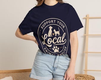 地元の動物保護施設を応援しようTシャツ｜犬猫の足跡レスキューTシャツ
