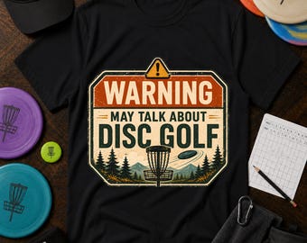 警告：ディスクゴルフTシャツについて話すかもしれません | ヴィンテージディスクゴルファーTシャツ