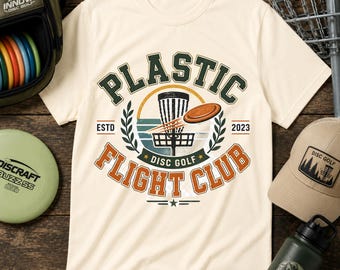 プラスチック・フライト・クラブTシャツ｜ディスクゴルフバスケットのグラフィック