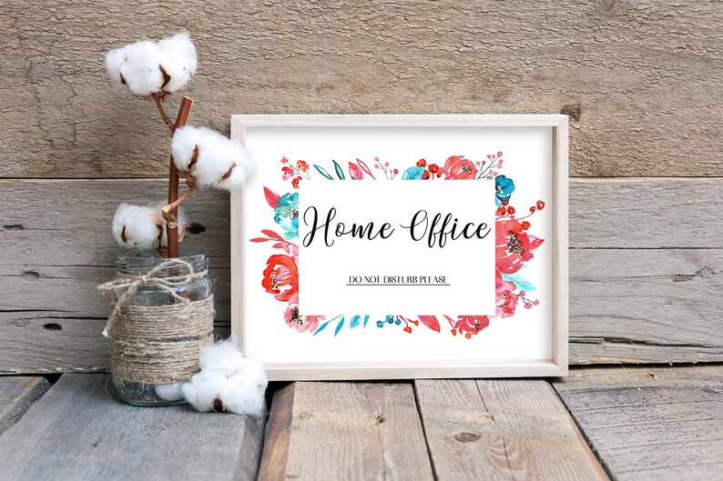 Home office printable sign cute desk decor. Etsy