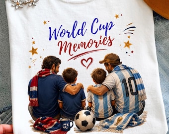World Cup Family Memories Shirt, Soccer Fan Graphic Tee S-3XL