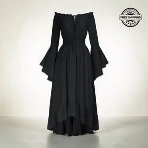 black peasant maxi dress Dresses | Black Peasant Maxi Dress