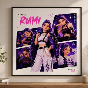 Rumi Huntrix PNG, Anime Clipart, Kpop Demon Hunters PNG, Digital Download image 8