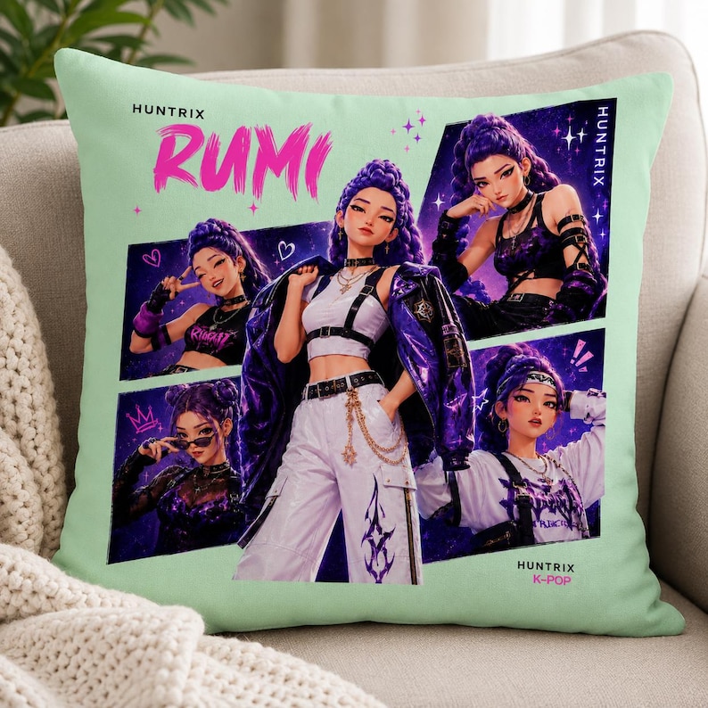 Rumi Huntrix PNG, Anime Clipart, Kpop Demon Hunters PNG, Digital Download image 7