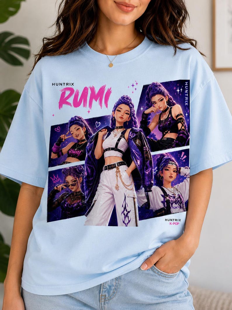 Rumi Huntrix PNG, Anime Clipart, Kpop Demon Hunters PNG, Digital Download image 5