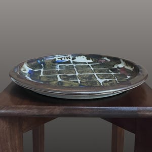 12" Vintage Studio Pottery Plate by Patrick McCormick