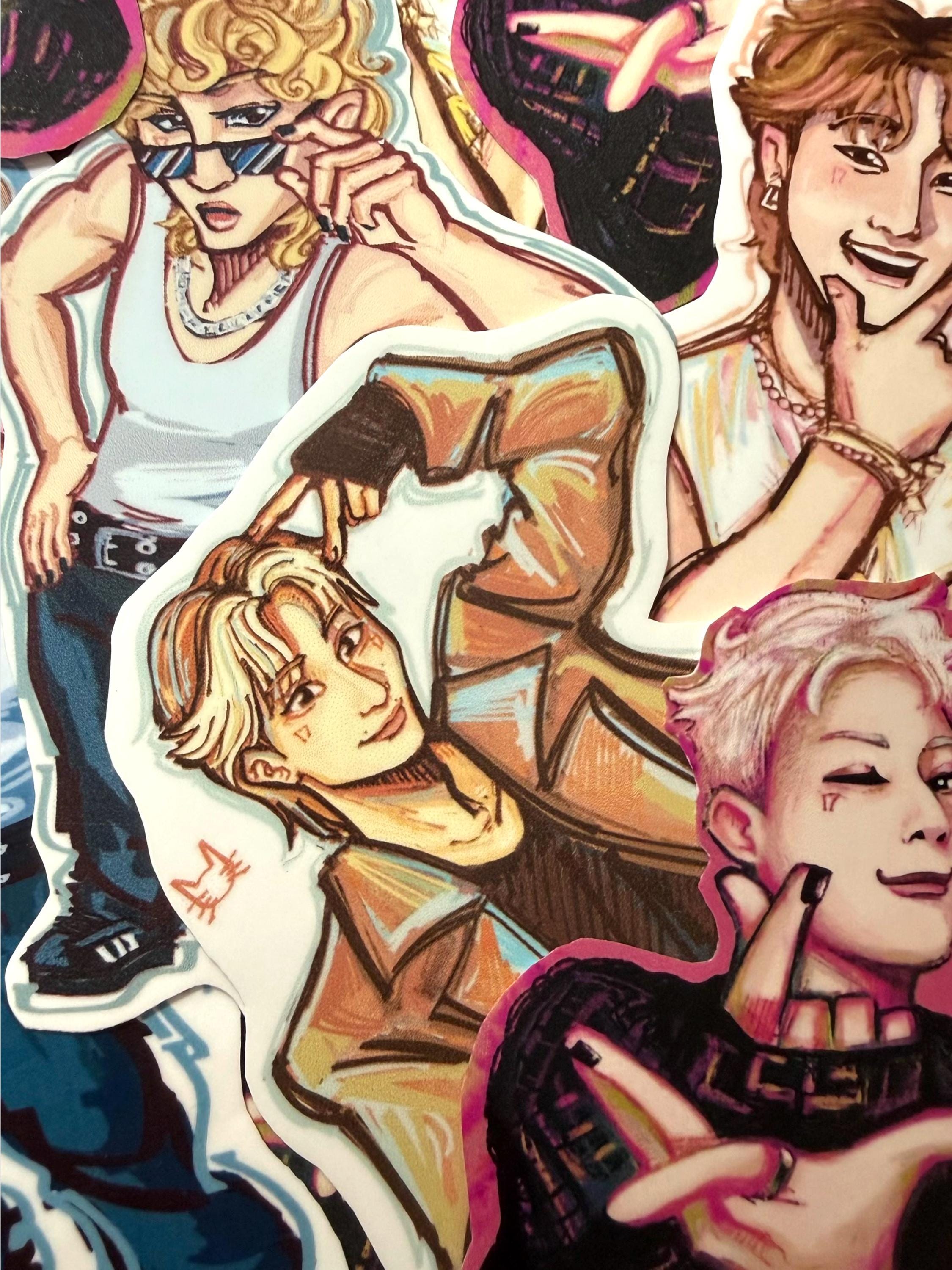 Dino Seventeen Stickers - Etsy