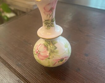 Jarrón pequeño pintado a mano de Nippon