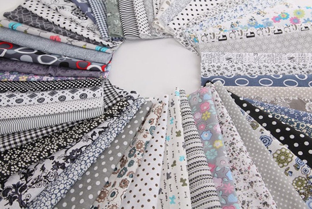 Scrap Bundle Fabric Scraps Cotton Fabric Remnants Flower Etsy