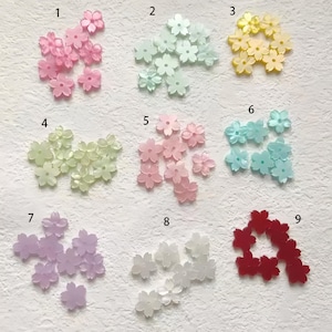 20pcs Cherry Blossom Flower Beads - Colorful Acrylic and Resin sakura flower Beads for Jewelry Making