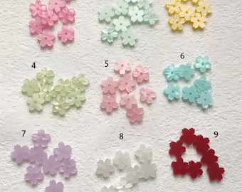 Colorful Acrylic Cherry Blossom Beads - Vibrant Floral Beads for Jewelry Making (20pcs)