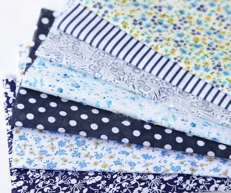 Scrap Bundle Fabric Scraps Cotton Fabric Remnants Flower Etsy