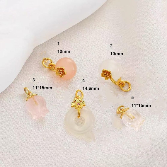 18金 翡翠 チャーム K18ヒスイ ペンダントトップ チャーム 18金 天然石