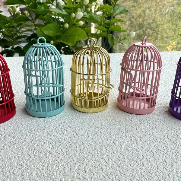 3 pièces grande cage à oiseaux - décor de cage à oiseaux - cage à oiseaux décorative - pendentif de découverte de cage à oiseaux