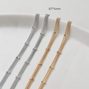 Truiketting met gouden gaasketting, barokke parelketting, 14k vergulde alledaagse parelketting voor dames 1 stuk