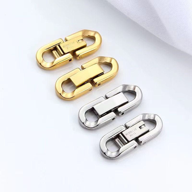Fold Over Magnetic Clasps Clasp Bright Silver Clasps Single Strand Fold  Over Clasp Magnetic Clasps Bracelet Clasps Jewelry Clasps 7857