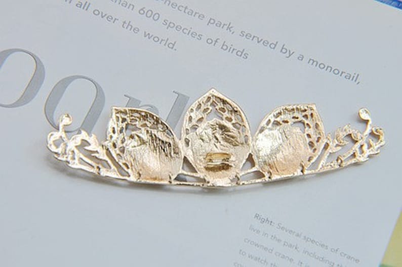 gold leaves pendant 2pcs brass plated gold leaf accessories brass leaves