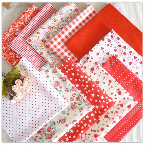 Scrap Bundle Fabric Scraps Cotton Fabric Remnants Flower Etsy