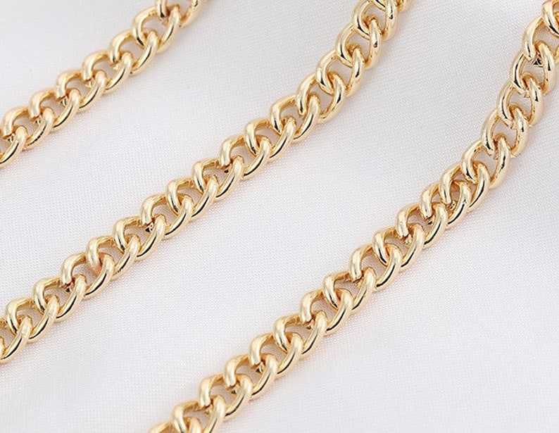 Dainty gold chain unique gold chain thick gold chain 1 Etsy