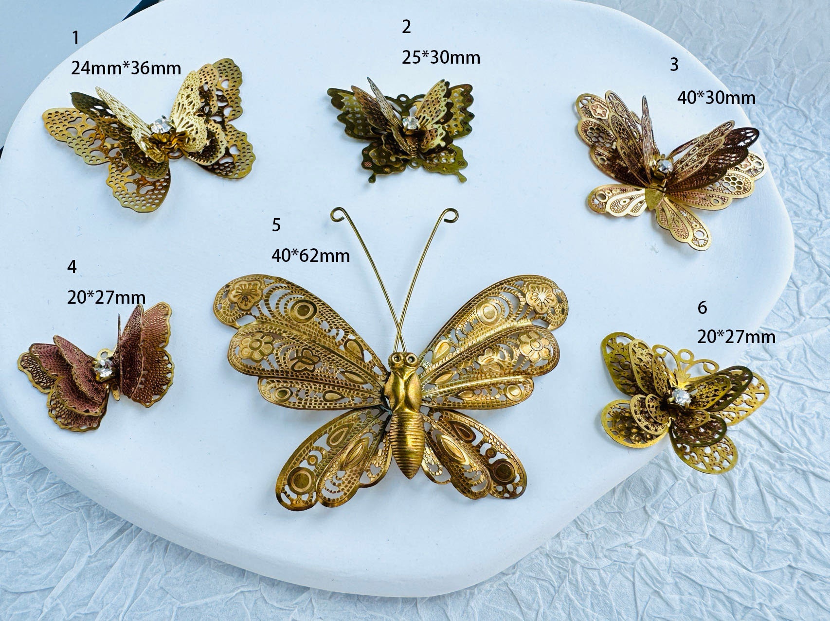 Chiusure A Farfalla Per Spille - 50 Pezzi Argento Per DIY E Bigiotteria - Foto 12