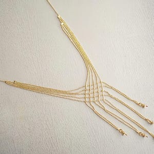 simple gold chain - thin gold chain  - 1pc raw Brass  plating gold    handmade chain xsg100